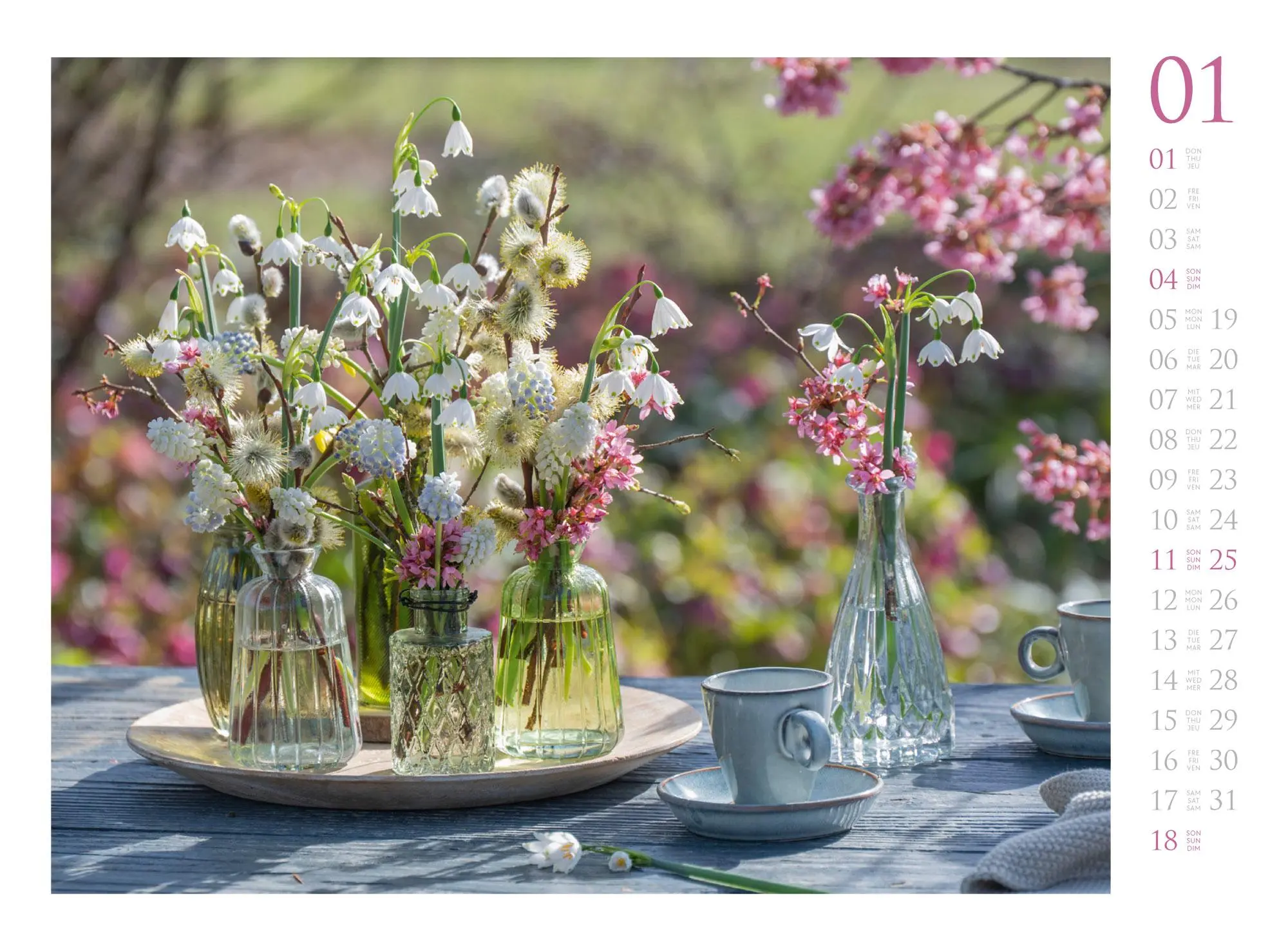 Bild: 9783838426303 | Blumenzauber Kalender 2026 | Friedrich Strauß (u. a.) | Kalender