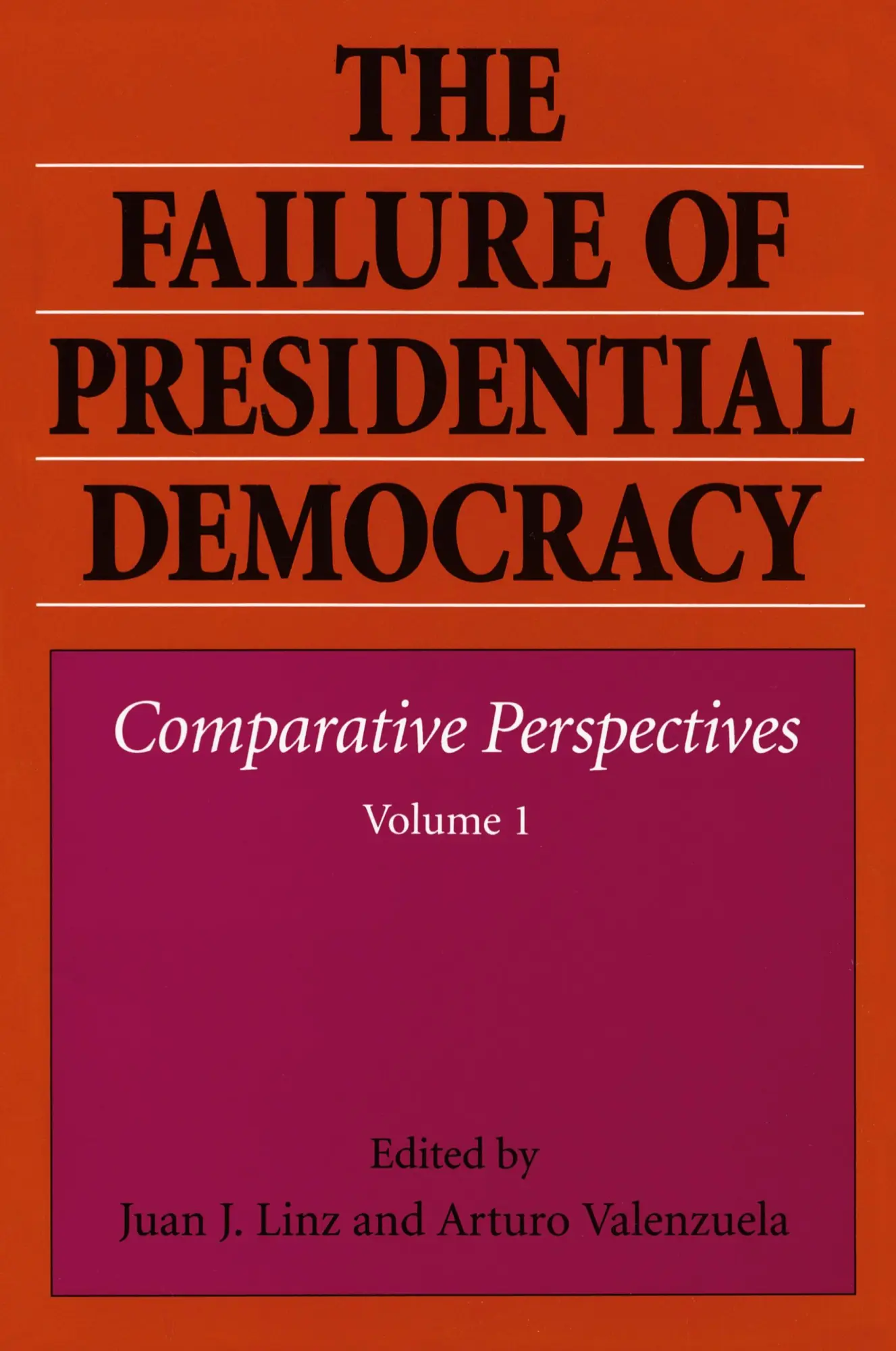 Cover: 9780801846403 | The Failure of Presidential Democracy | Juan J. Linz (u. a.) | Buch