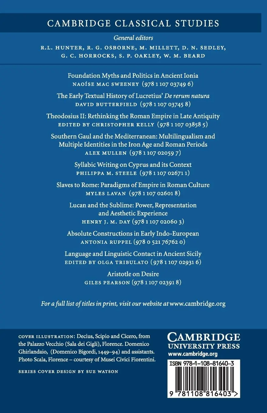 Rückseite: 9781108816403 | Cicero on Politics and the Limits of Reason | Jed W. Atkins | Buch