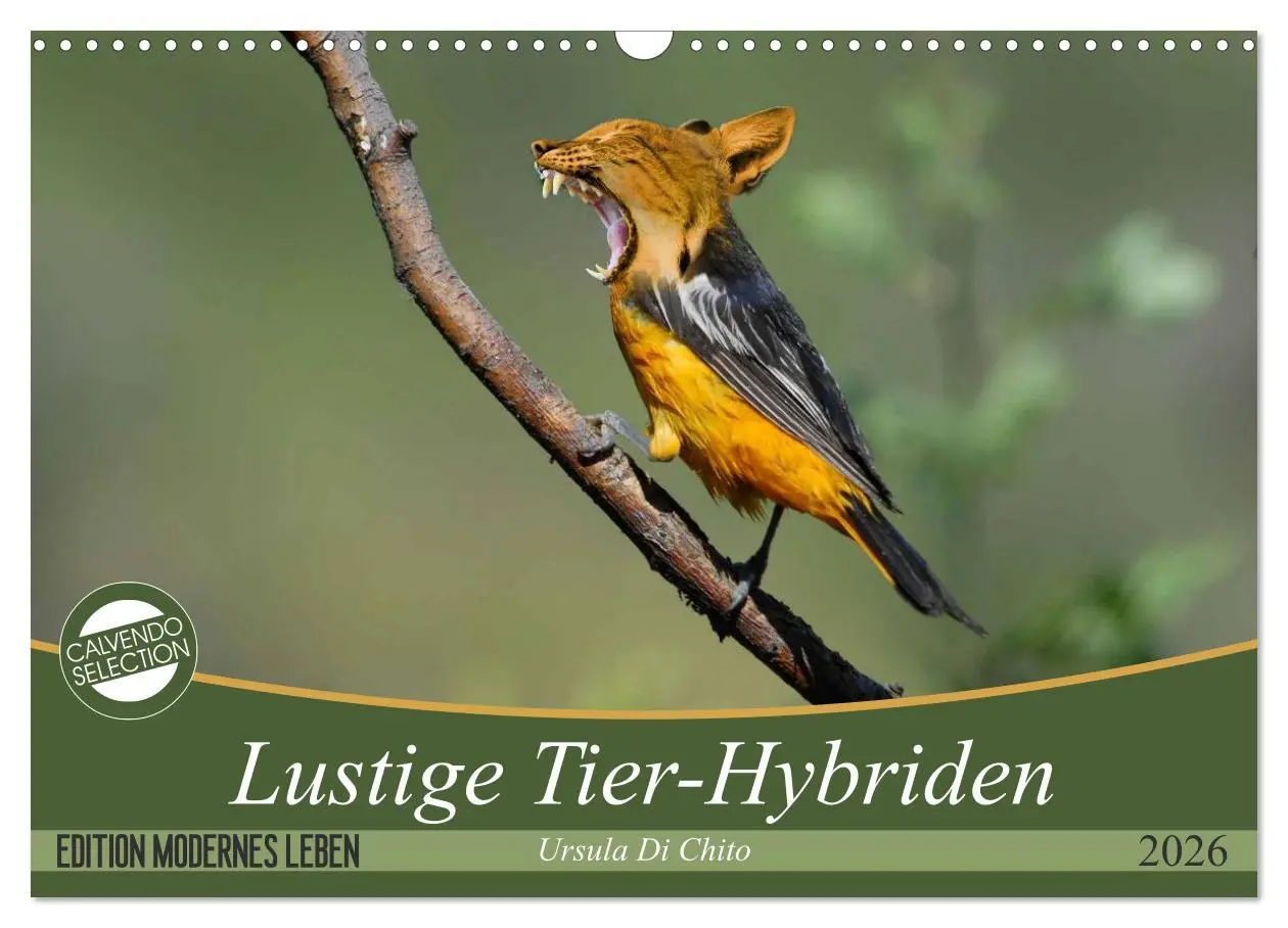 Cover: 9783457886403 | Lustige Tier-Hybriden (Wandkalender 2026 DIN A3 quer), CALVENDO...