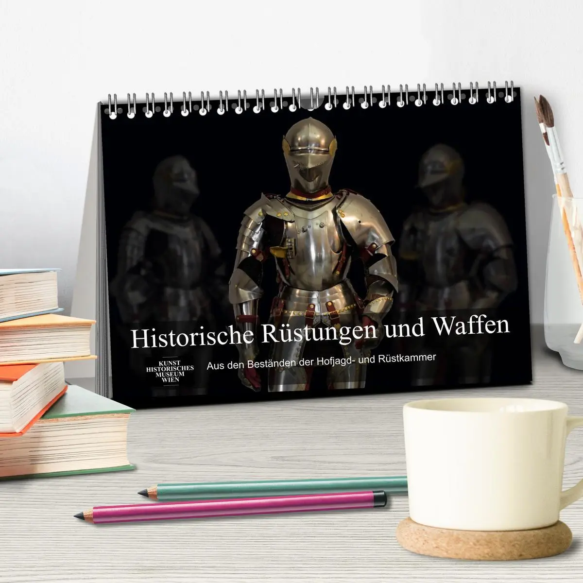 Bild: 9783457956403 | Historische Rüstungen und Waffen (Tischkalender 2026 DIN A5 quer),...