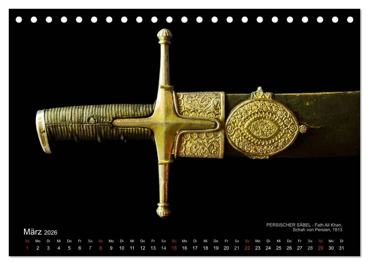 Bild: 9783457956403 | Historische Rüstungen und Waffen (Tischkalender 2026 DIN A5 quer),...