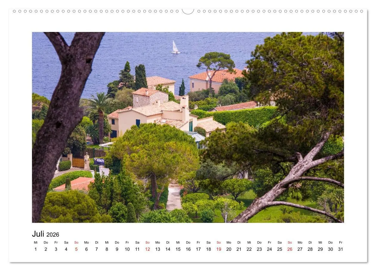 Bild: 9783516046403 | COTE D'AZUR Impressionen (Wandkalender 2026 DIN A2 quer), CALVENDO...