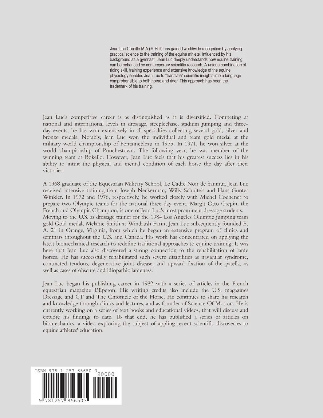 Rückseite: 9781257856503 | Transversal Rotations in the Equine Vertebral Column | Cornille | Buch