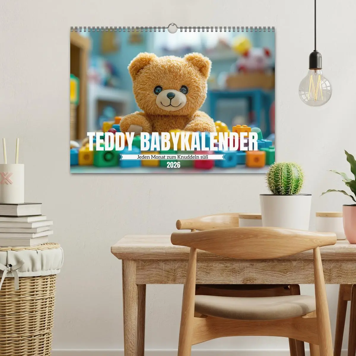Bild: 9783457326503 | Teddy Babykalender - Jeden Monat zum Knuddeln süß (Wandkalender...