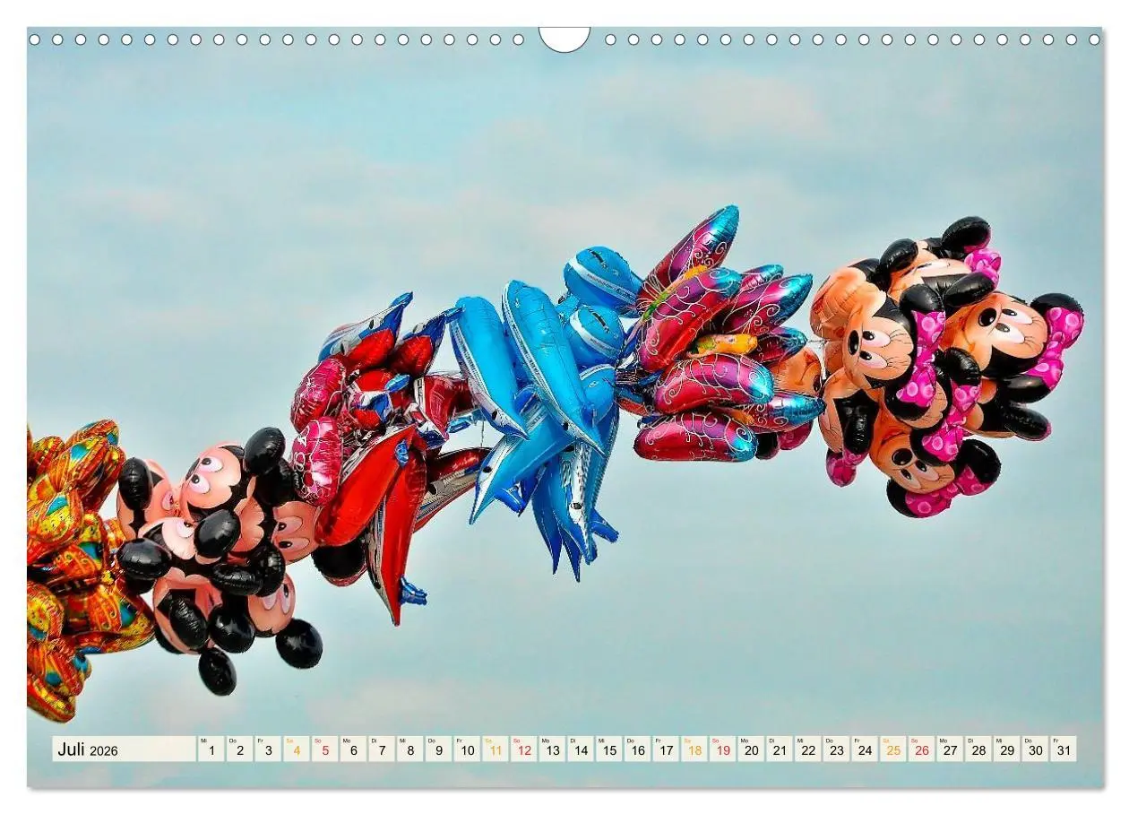 Bild: 9783457946503 | Mein schöner bunter Luftballon (Wandkalender 2026 DIN A3 quer),...
