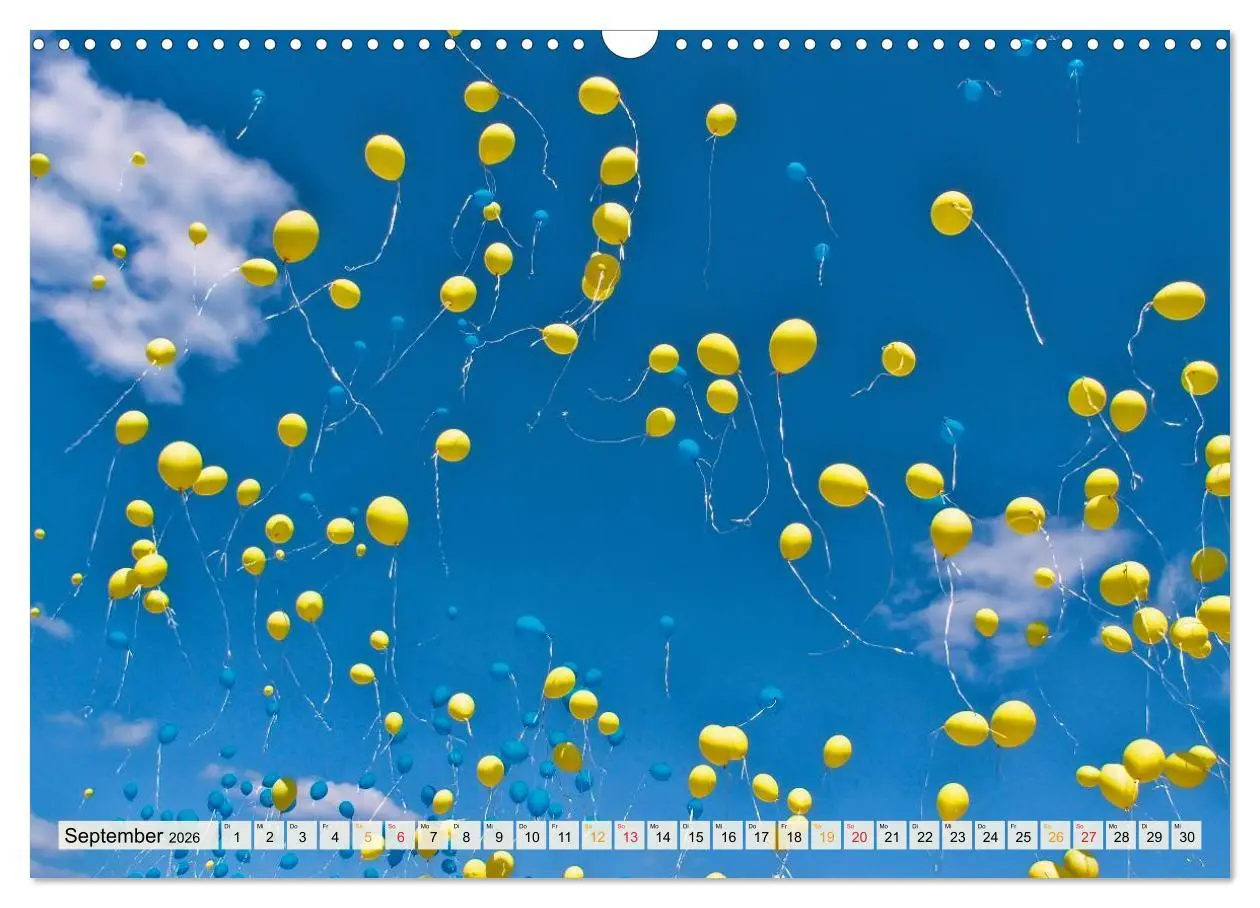 Bild: 9783457946503 | Mein schöner bunter Luftballon (Wandkalender 2026 DIN A3 quer),...