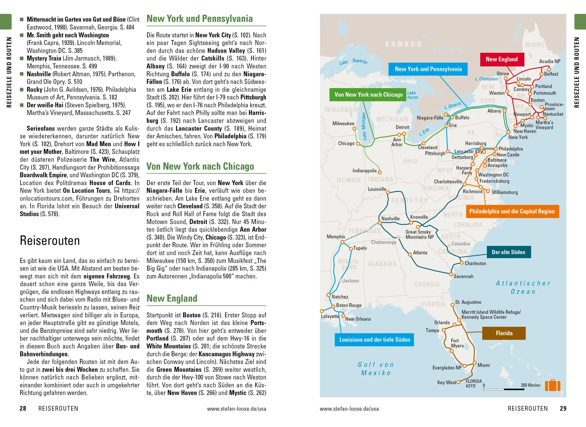 Bild: 9783770166503 | Stefan Loose Reiseführer USA, Der Osten | mit Reiseatlas | Taschenbuch
