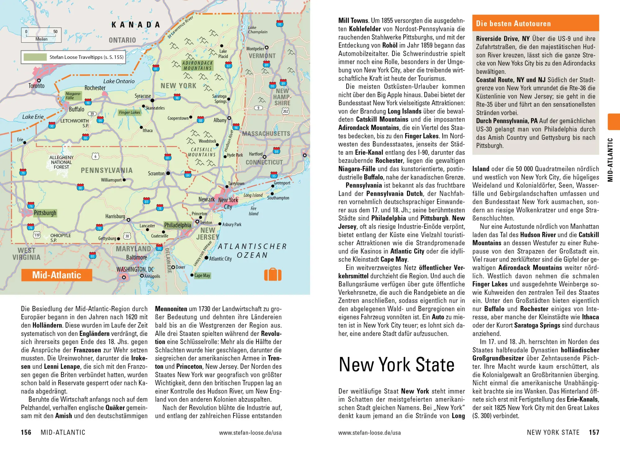 Bild: 9783770166503 | Stefan Loose Reiseführer USA, Der Osten | mit Reiseatlas | Taschenbuch
