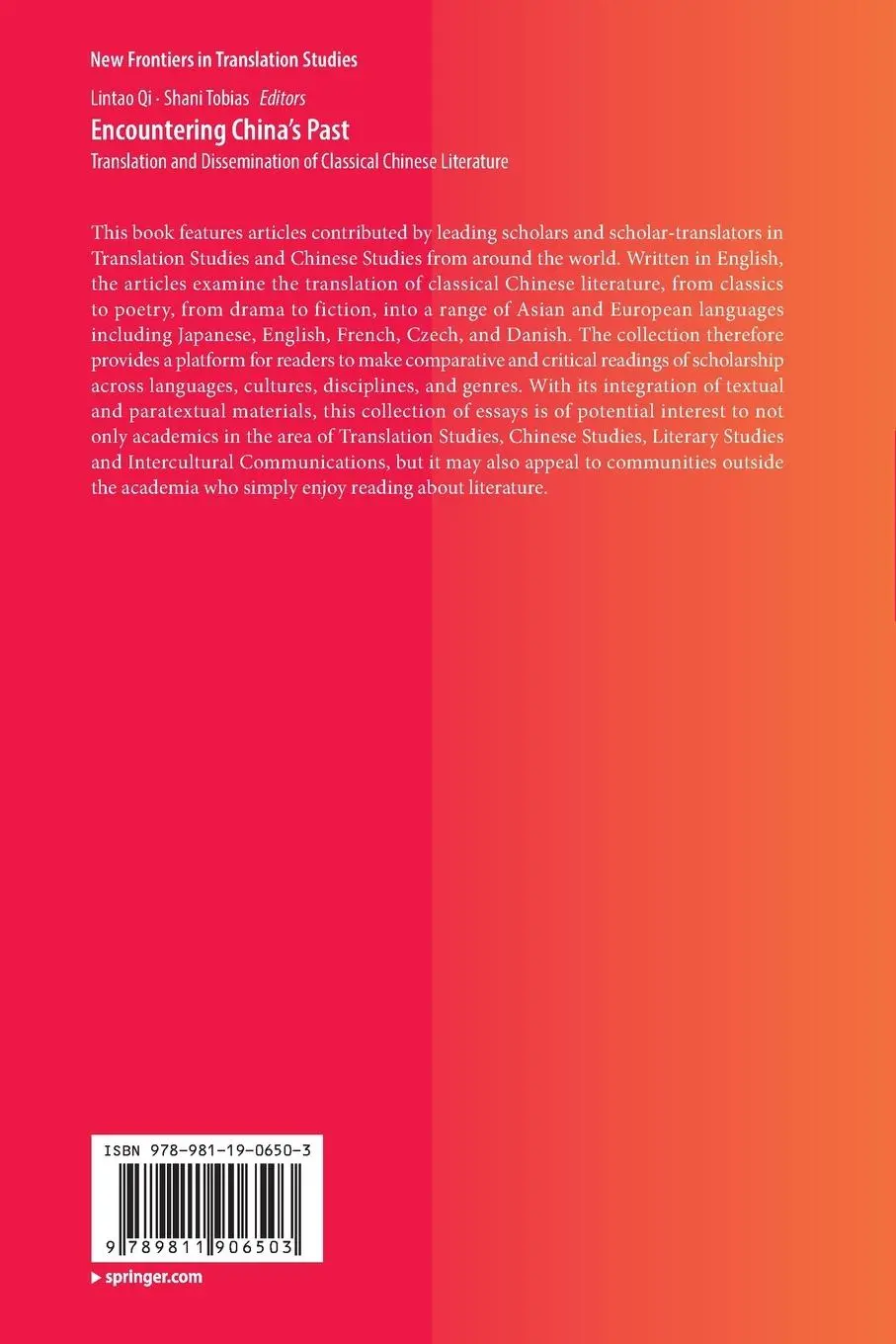 Rückseite: 9789811906503 | Encountering China's Past | Lintao Qi (u. a.) | Taschenbuch | viii