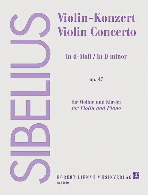 Cover: 9790011326503 | Violin-Konzert d-Moll op.47 | Jean Sibelius | Broschüre | 52 S. | 1995