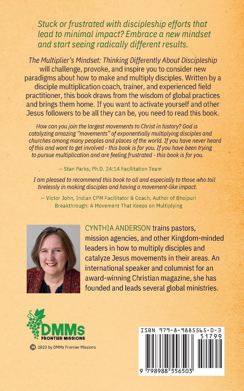 Rückseite: 9798988556503 | The Multiplier's Mindset | Thinking Differently About Discipleship