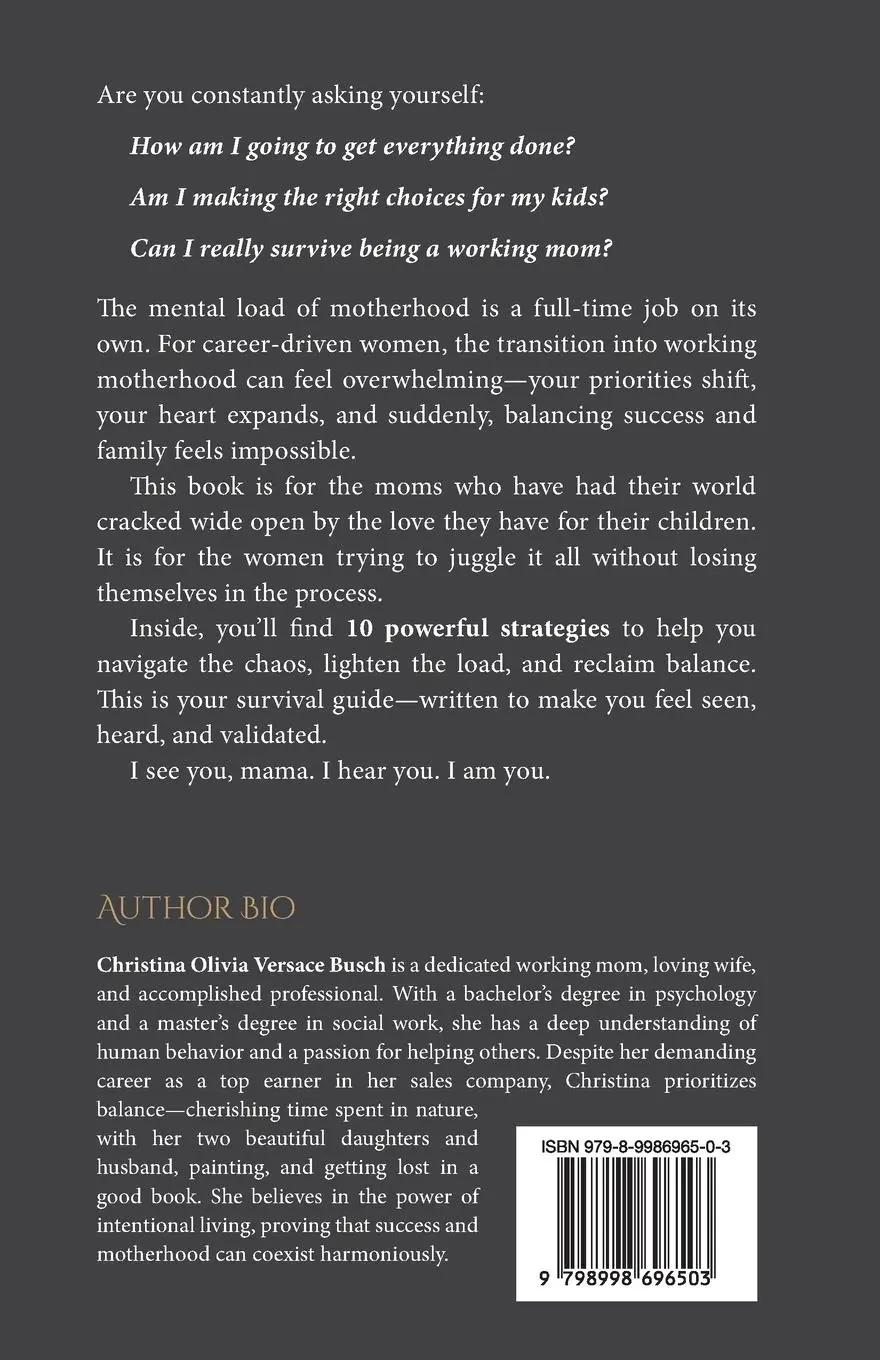 Rückseite: 9798998696503 | Survival of the Fittest | Working Mom Edition | Busch | Taschenbuch