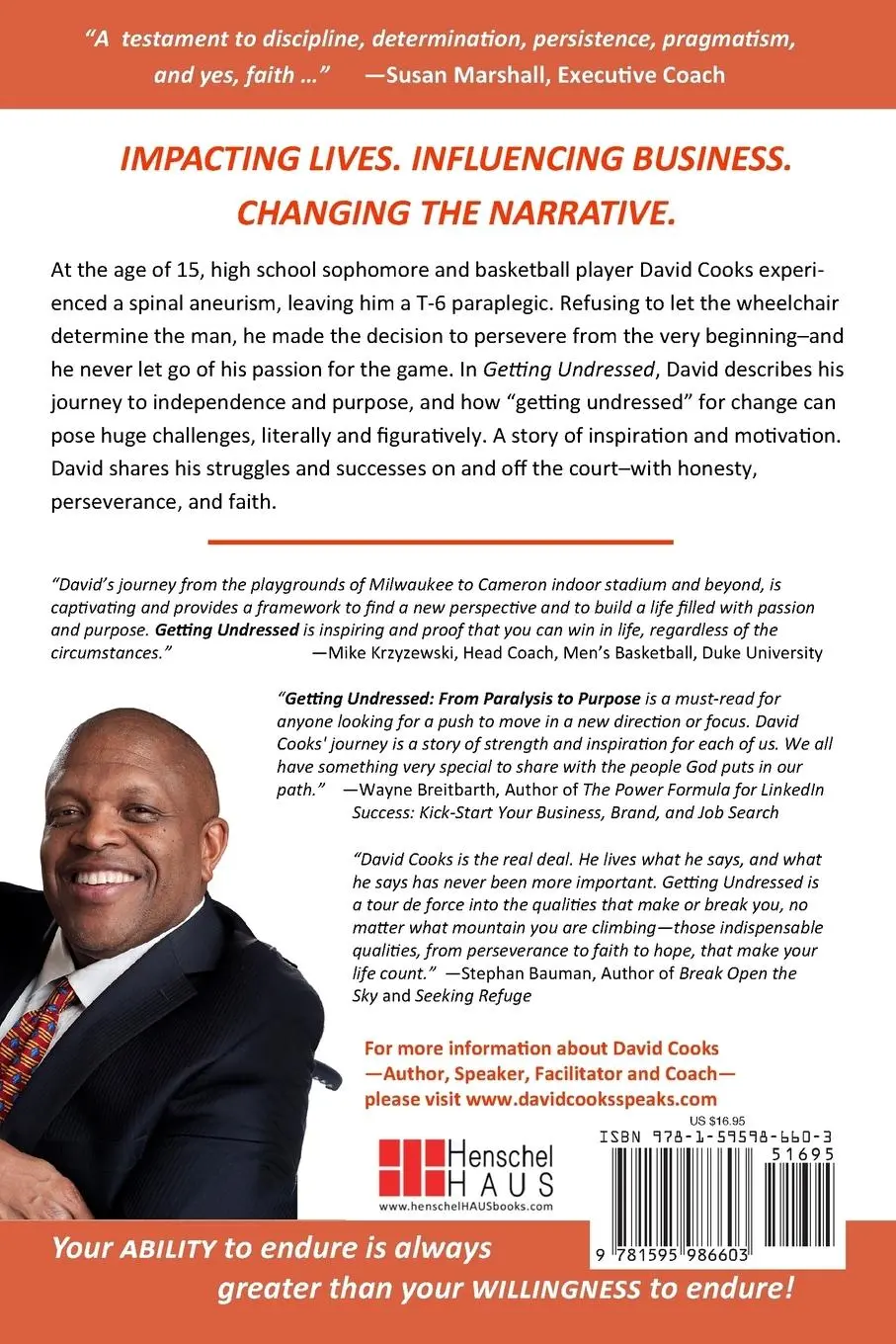 Rückseite: 9781595986603 | Getting Undressed | From Paralysis to Purpose | David Cooks (u. a.)