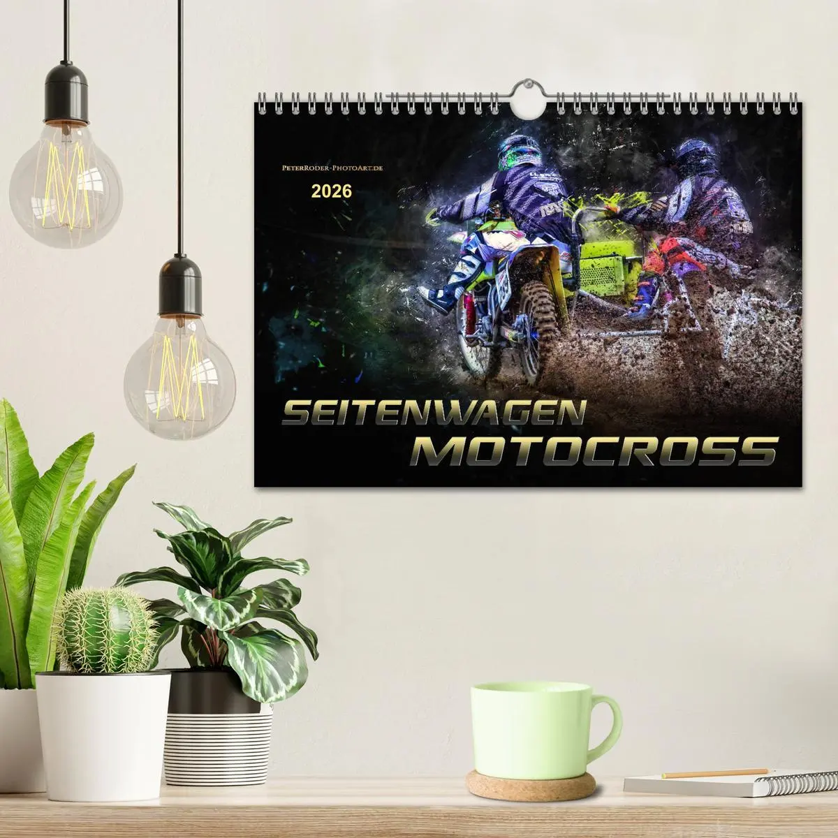 Bild: 9783457866603 | Seitenwagen Motocross (Wandkalender 2026 DIN A4 quer), CALVENDO...
