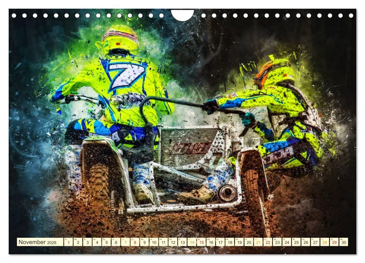 Bild: 9783457866603 | Seitenwagen Motocross (Wandkalender 2026 DIN A4 quer), CALVENDO...