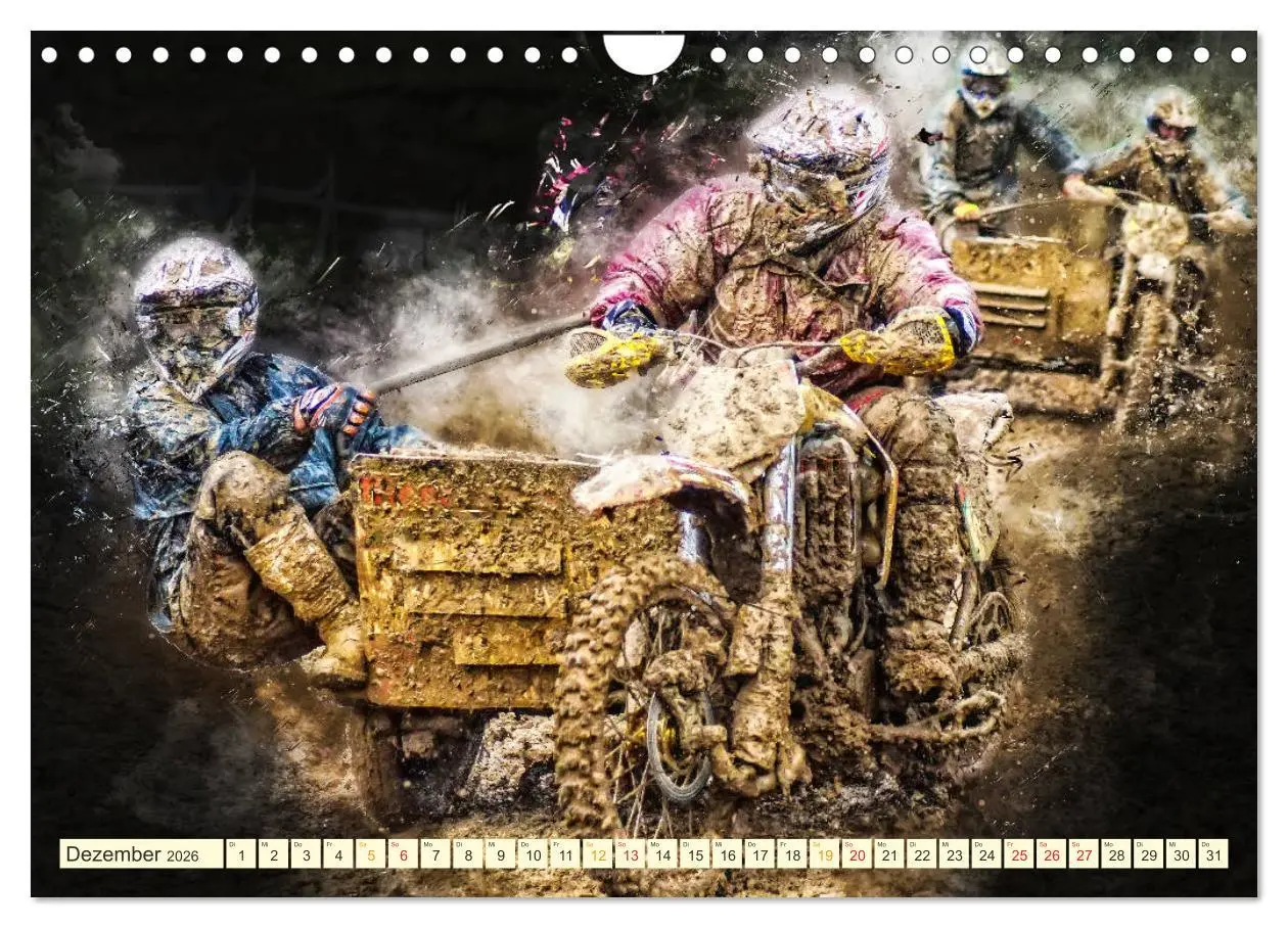 Bild: 9783457866603 | Seitenwagen Motocross (Wandkalender 2026 DIN A4 quer), CALVENDO...