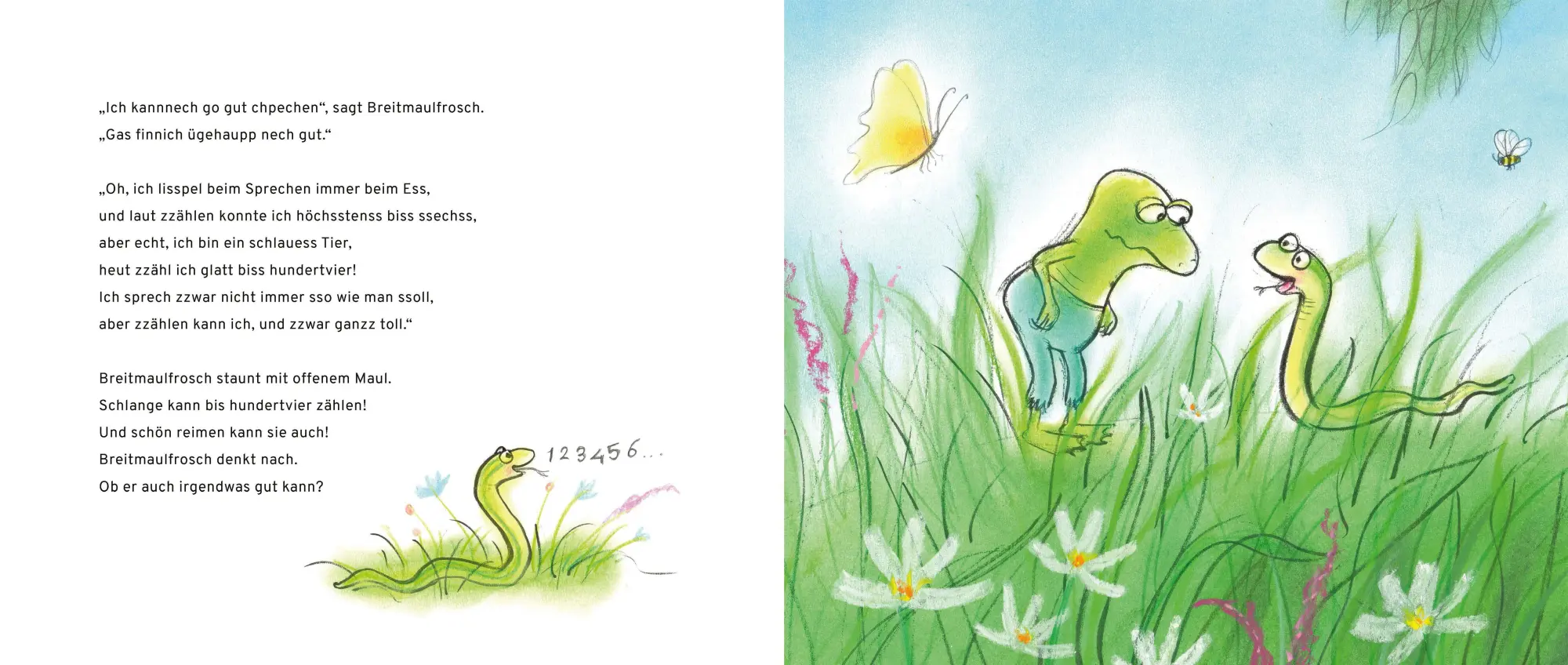 Bild: 9783863216603 | Breitmaulfrosch und Lispelschlange | Bernadette Vermeij | Buch | 39 S.