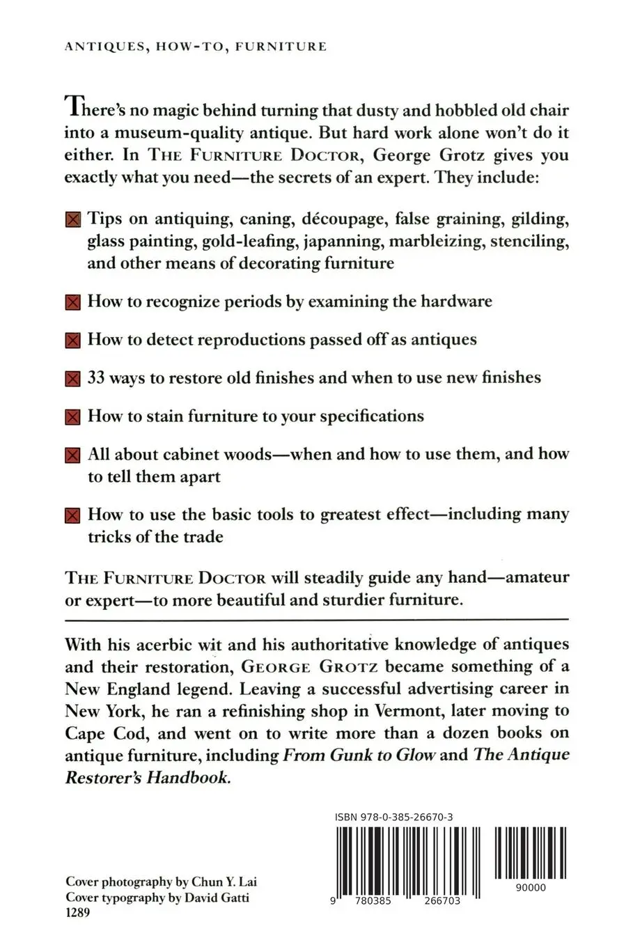 Rückseite: 9780385266703 | The Furniture Doctor | George Grotz | Taschenbuch | Englisch | 1989