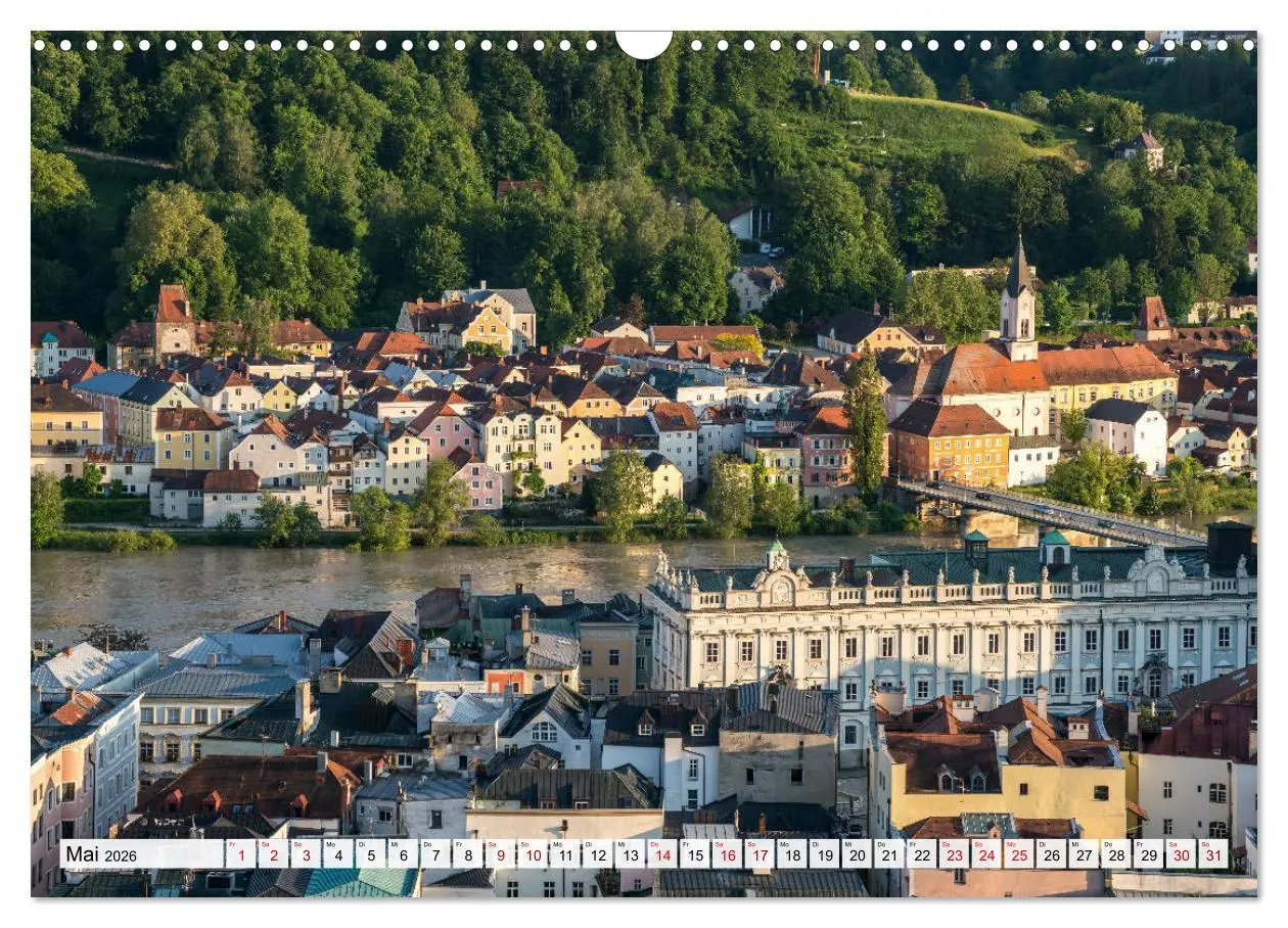 Bild: 9783457786703 | Drei Flüsse Stadt Passau (Wandkalender 2026 DIN A3 quer), CALVENDO...