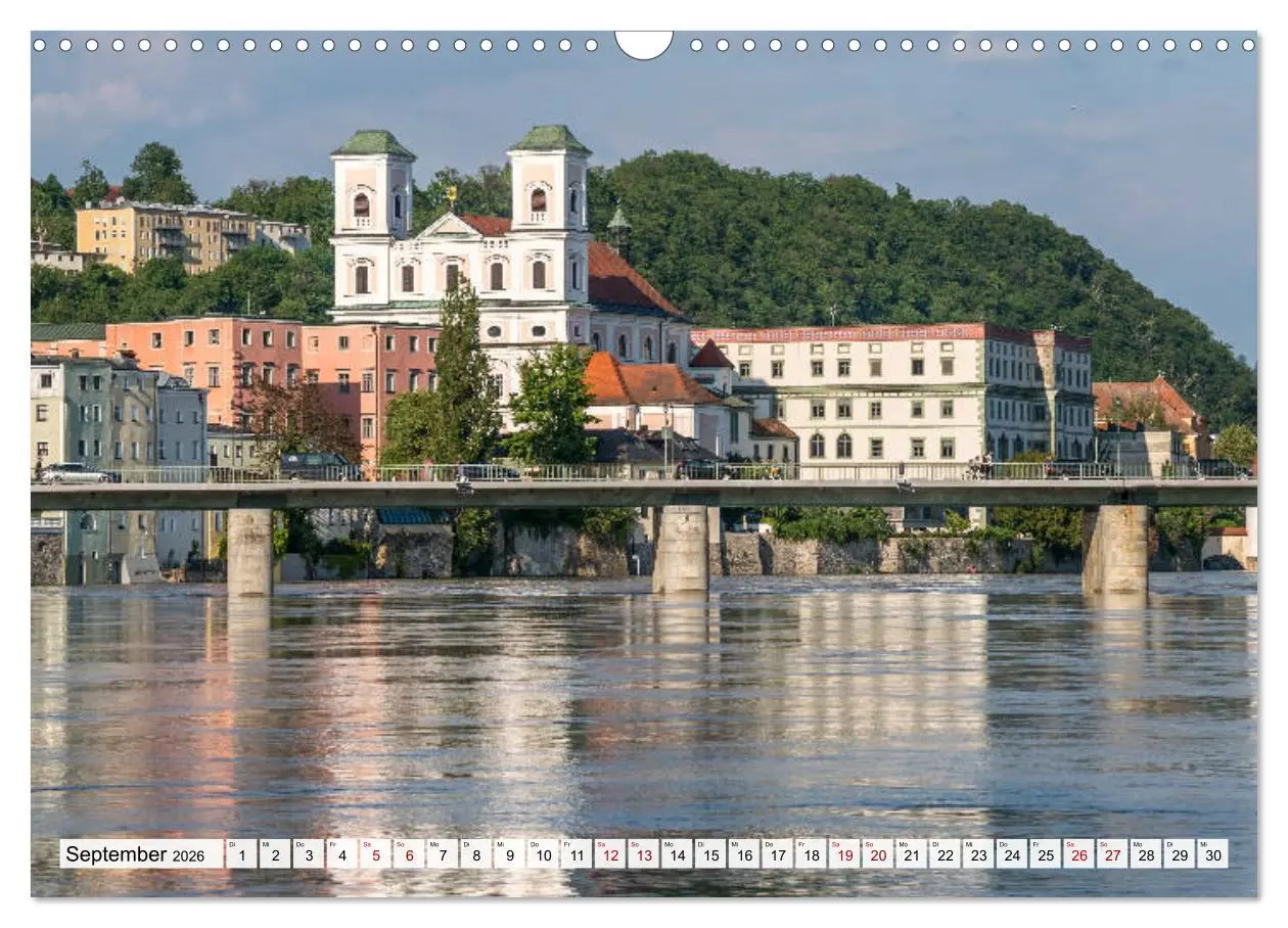 Bild: 9783457786703 | Drei Flüsse Stadt Passau (Wandkalender 2026 DIN A3 quer), CALVENDO...