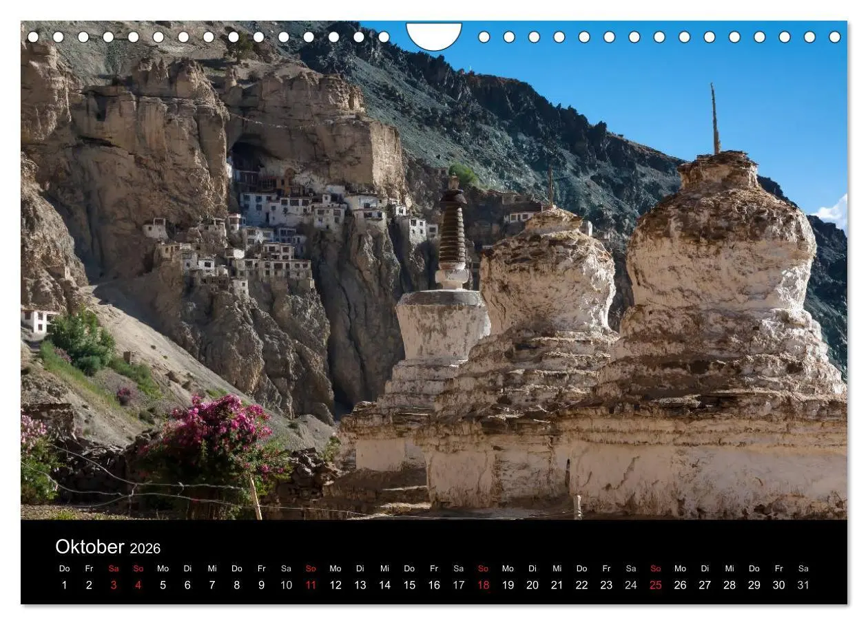Bild: 9783516016703 | Buddhistische Chörten im Himalaya (Wandkalender 2026 DIN A4 quer),...