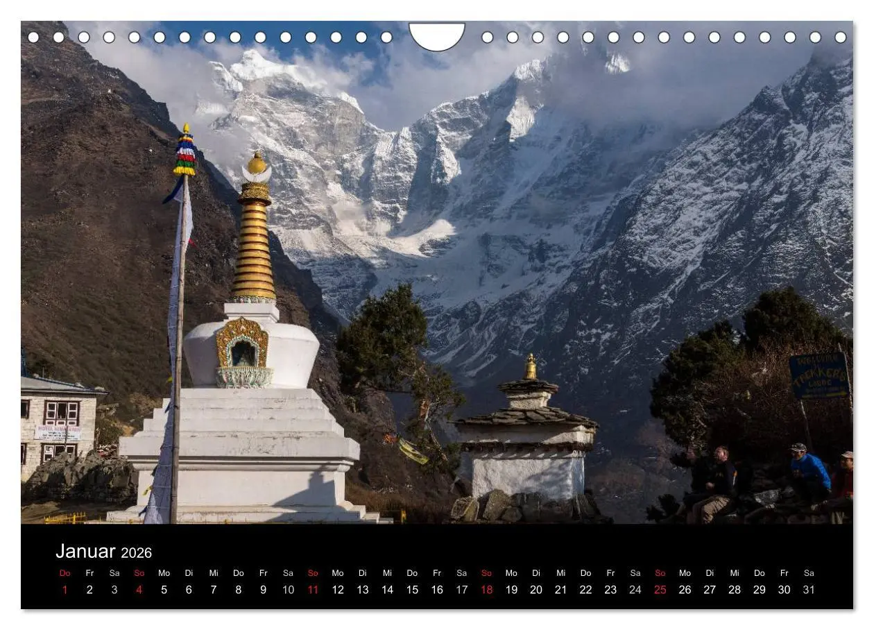 Bild: 9783516016703 | Buddhistische Chörten im Himalaya (Wandkalender 2026 DIN A4 quer),...