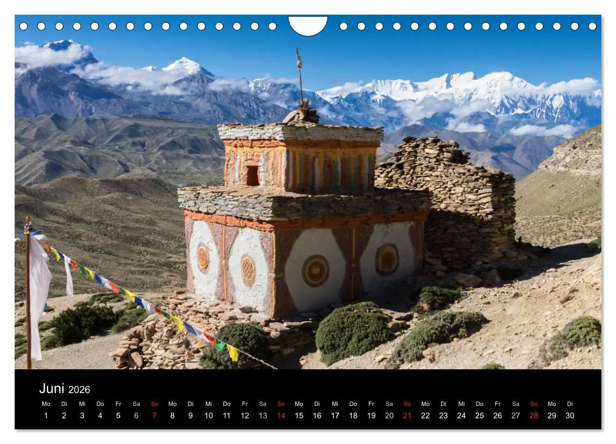 Bild: 9783516016703 | Buddhistische Chörten im Himalaya (Wandkalender 2026 DIN A4 quer),...