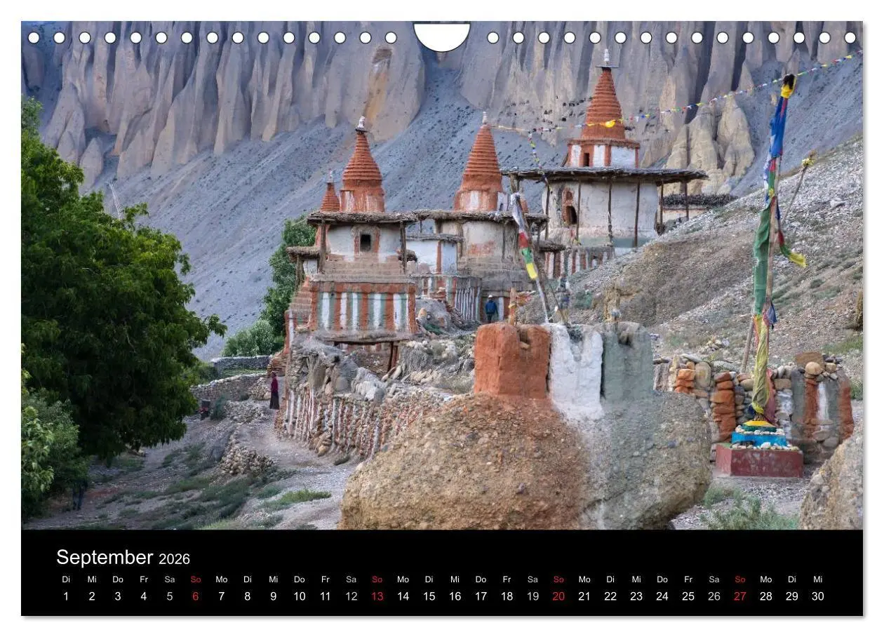Bild: 9783516016703 | Buddhistische Chörten im Himalaya (Wandkalender 2026 DIN A4 quer),...