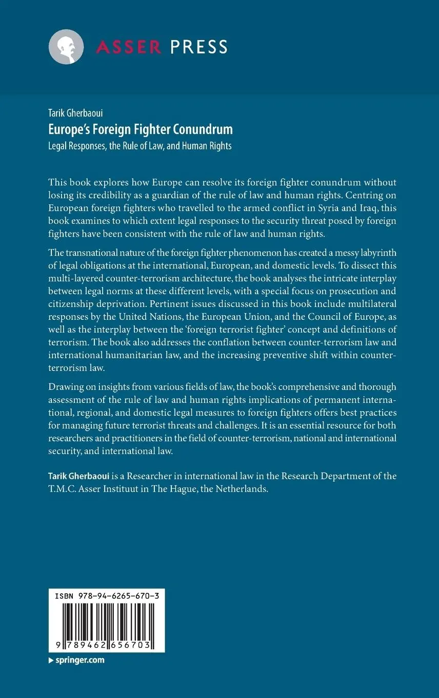 Rückseite: 9789462656703 | Europe's Foreign Fighter Conundrum | Tarik Gherbaoui | Buch | xi