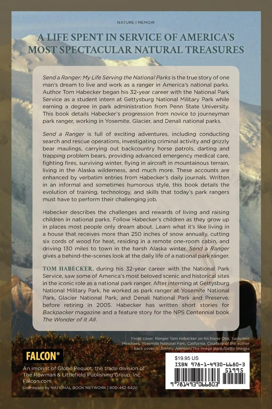 Rückseite: 9781493066803 | Send a Ranger | My Life Serving the National Parks | Tom Habecker