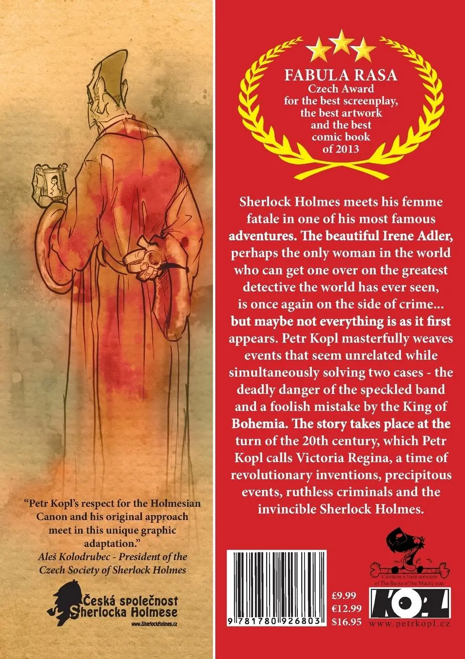 Rückseite: 9781780926803 | A Scandal In Bohemia - A Sherlock Holmes Graphic Novel | Petr Kopl