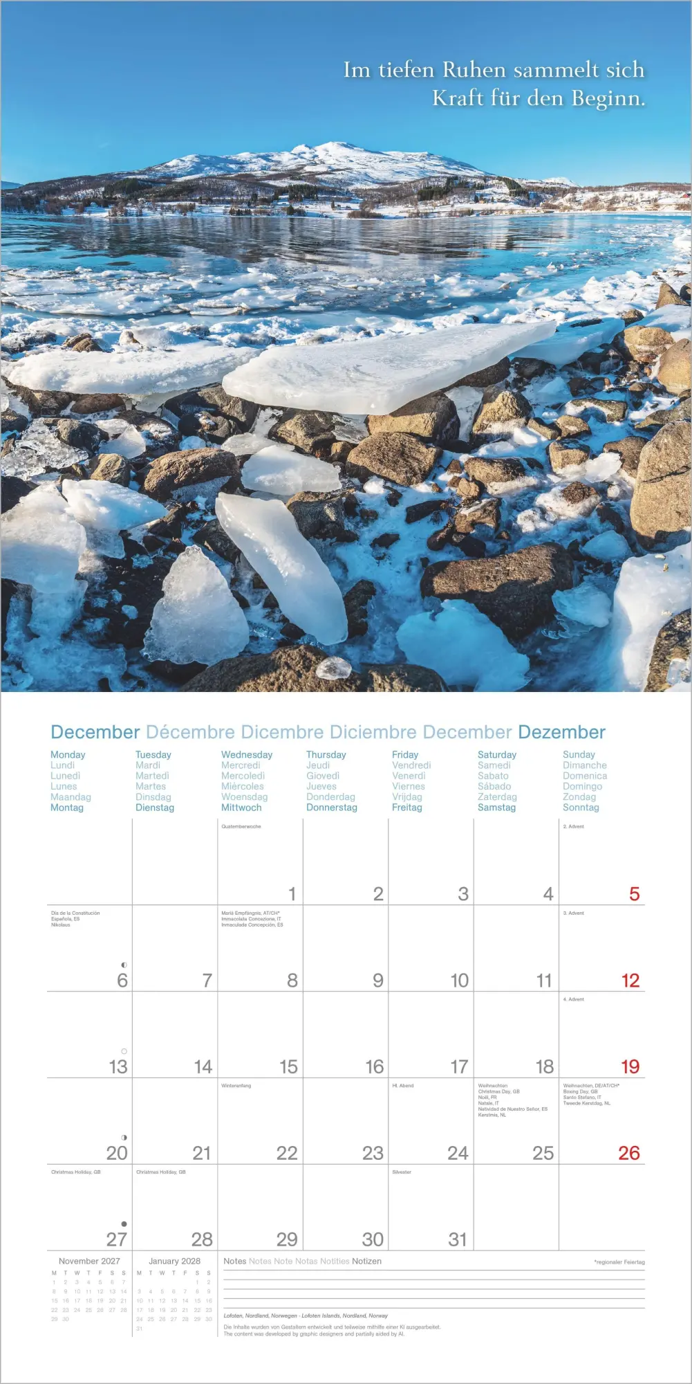 Bild: 4069095016903 | Augenblicke für Dich 2027 | Neumann Verlage GmbH &amp; Co KG | Kalender