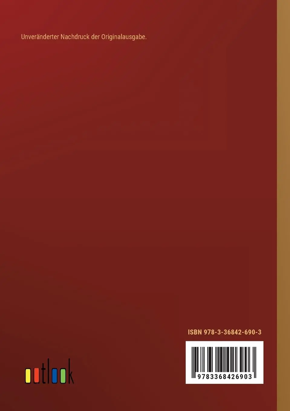 Rückseite: 9783368426903 | Die Hosen des Herrn von Bredow | Willibald Alexis | Taschenbuch | 2022