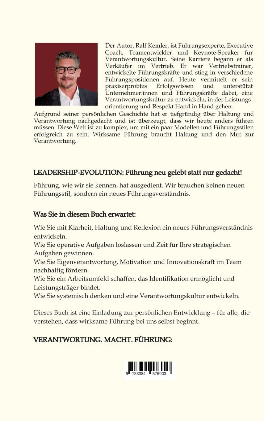 Rückseite: 9783384576903 | LEADERSHIP-EVOLUTION: Führung neu gelebt statt nur gedacht! | Kemler