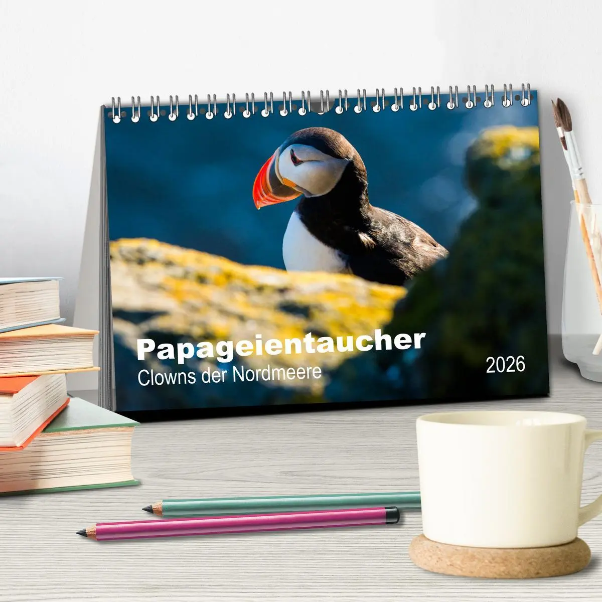 Bild: 9783457766903 | PAPAGEIENTAUCHER - Clowns der Nordmeere (Tischkalender 2026 DIN A5...