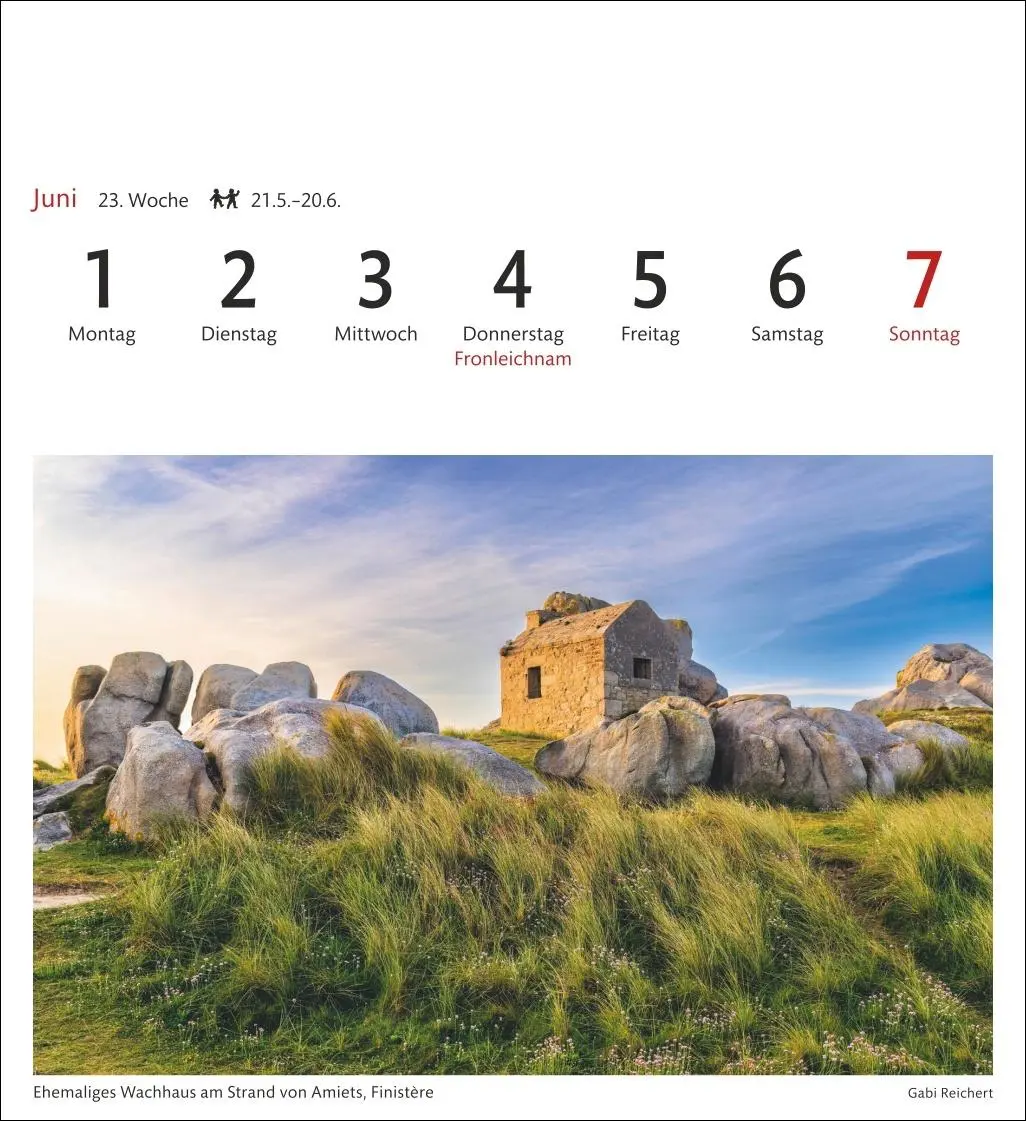 Bild: 9783840036903 | Bretagne &amp; Normandie Sehnsuchtskalender 2026 - Wochenkalender mit...