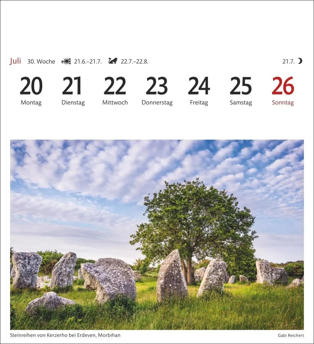 Bild: 9783840036903 | Bretagne &amp; Normandie Sehnsuchtskalender 2026 - Wochenkalender mit...