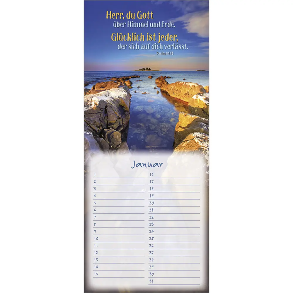 Bild: 9783880876903 | Gottes Segen auf euren Wegen | Immerwährender Geburtstags-Kalender