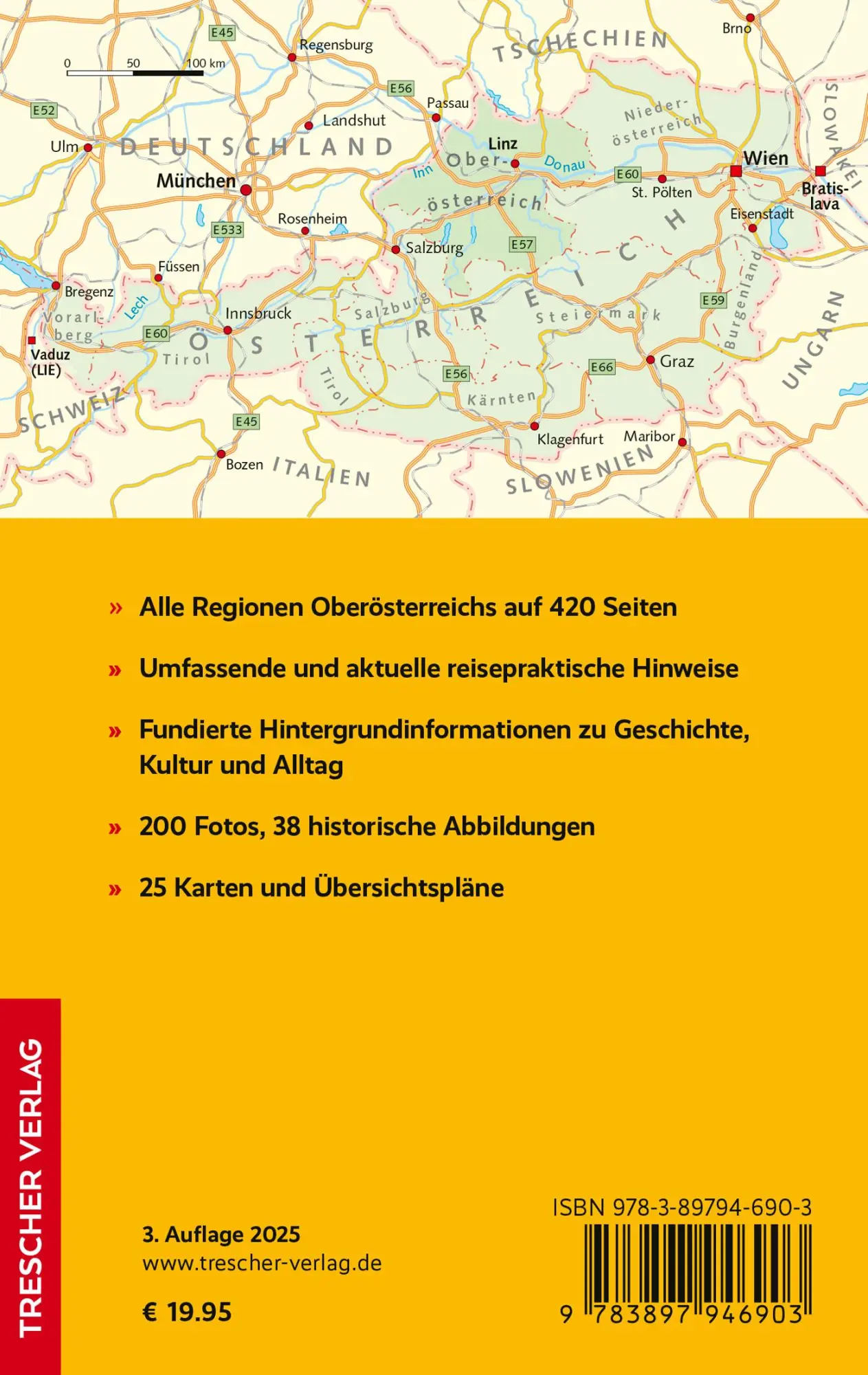 Rückseite: 9783897946903 | TRESCHER Reiseführer Oberösterreich | Gunnar Strunz | Taschenbuch
