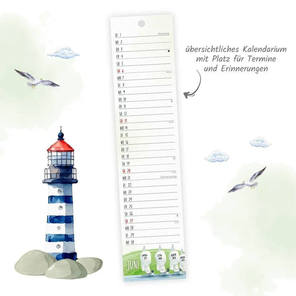 Bild: 9783988026903 | TRÖTSCH - Streifenkalender Mini Küstenliebe 2027 | KG | Kalender