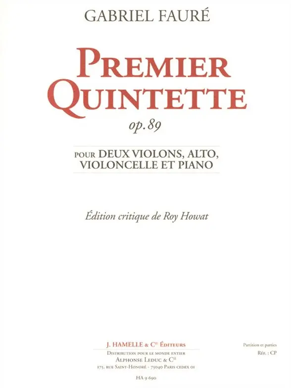 Quintett 1 d-moll op 89