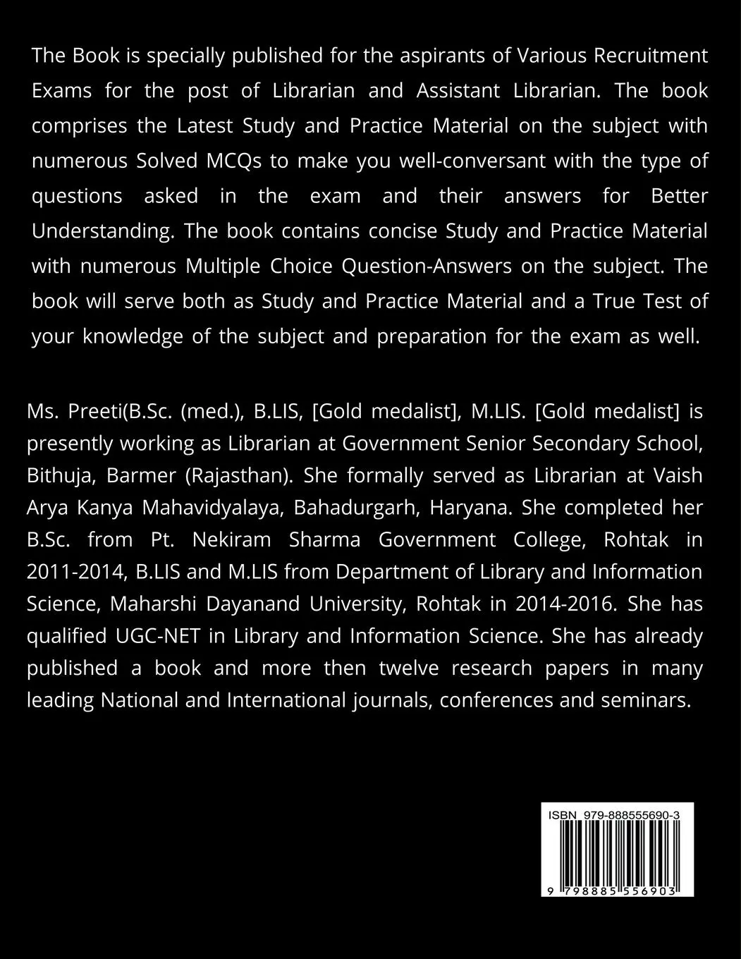 Rückseite: 9798885556903 | BRUSH UP Your Library and Information Science | Preeti | Taschenbuch