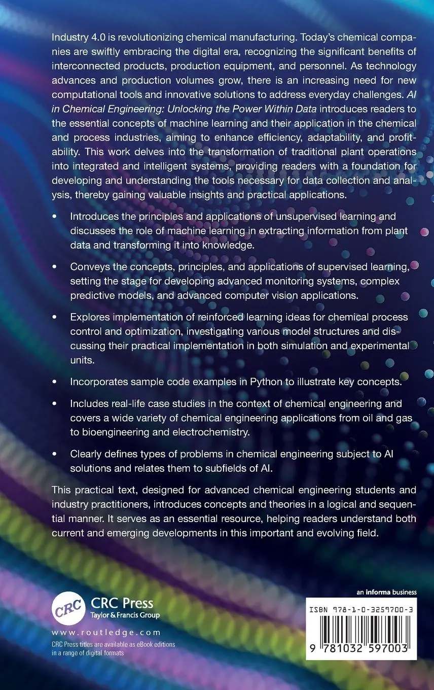Rückseite: 9781032597003 | AI in Chemical Engineering | Unlocking the Power Within Data | Buch