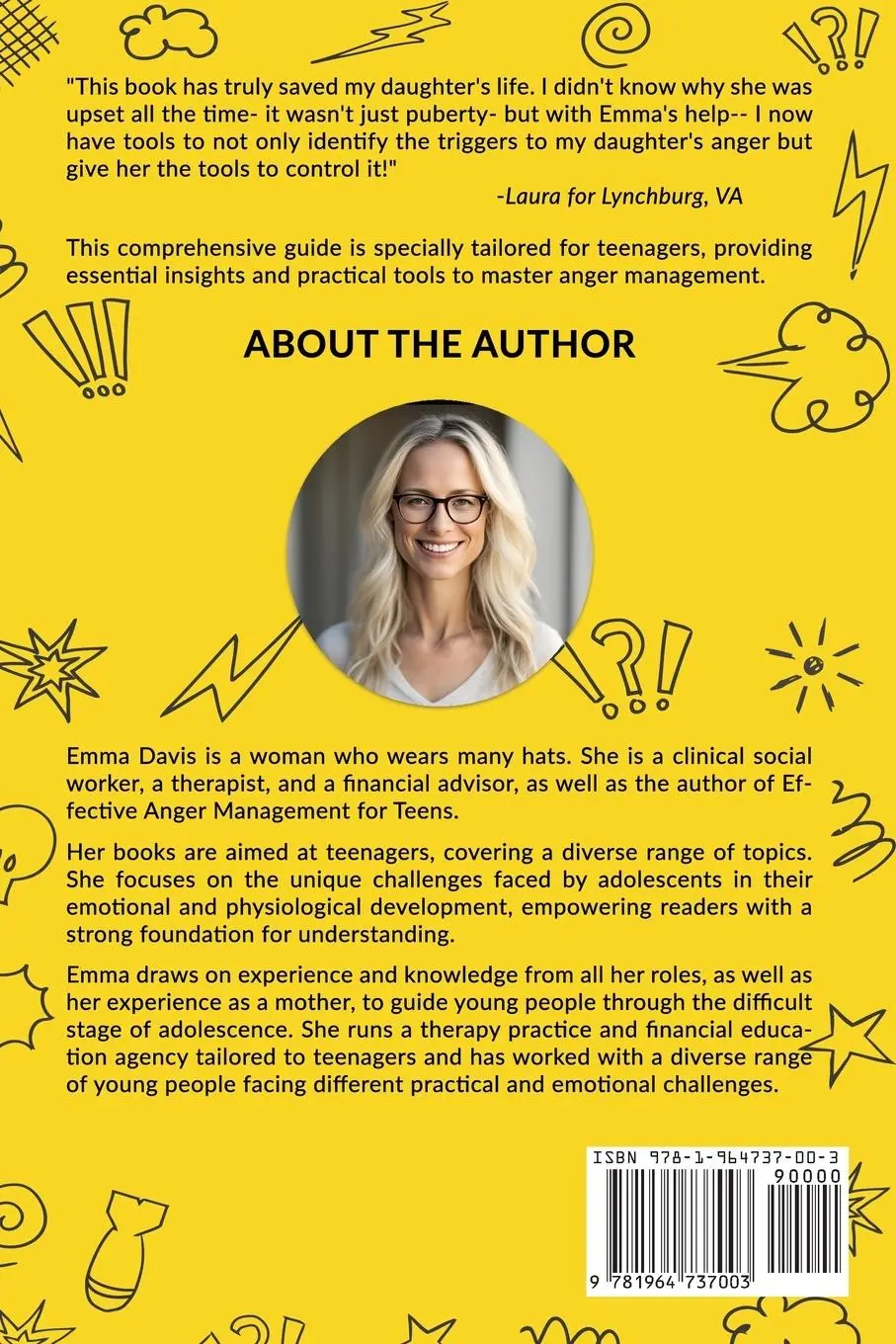 Rückseite: 9781964737003 | EFFECTIVE ANGER MANAGEMENT FOR TEENS | Emma Davis | Taschenbuch | 2024