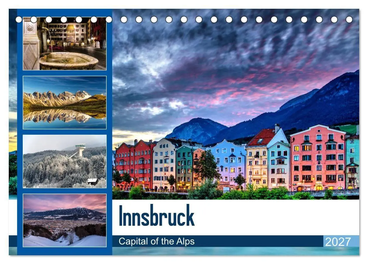 Cover: 9783569697003 | Innsbruck - Capital of the Alps (Tischkalender 2027 DIN A5 quer),...