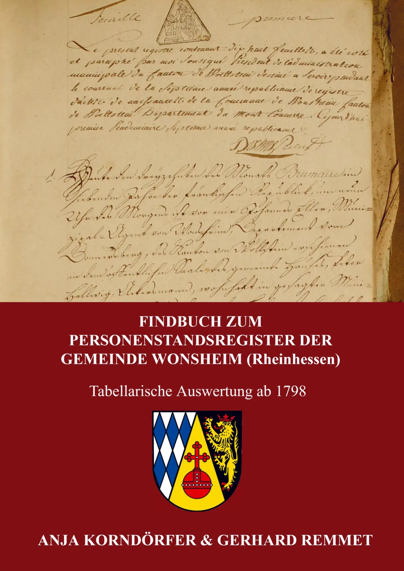 Cover: 9789403807003 | Findbuch zum Personenstandsregister der Gemeinde Wonsheim /...