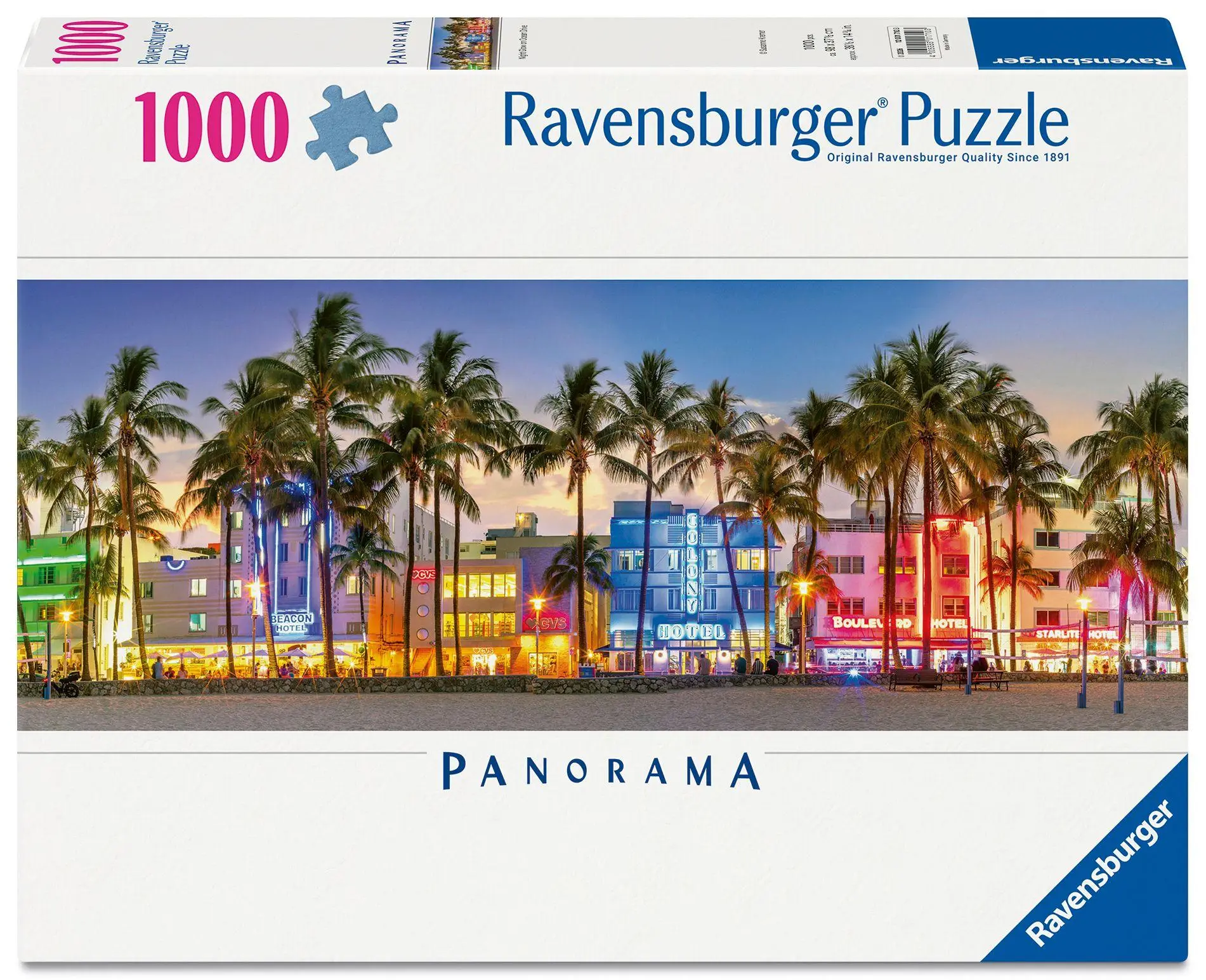 Cover: 4005555017103 | Erwachsenenpuzzle 1000 Teile - Nachtlichter am Ocean Drive | Spiel