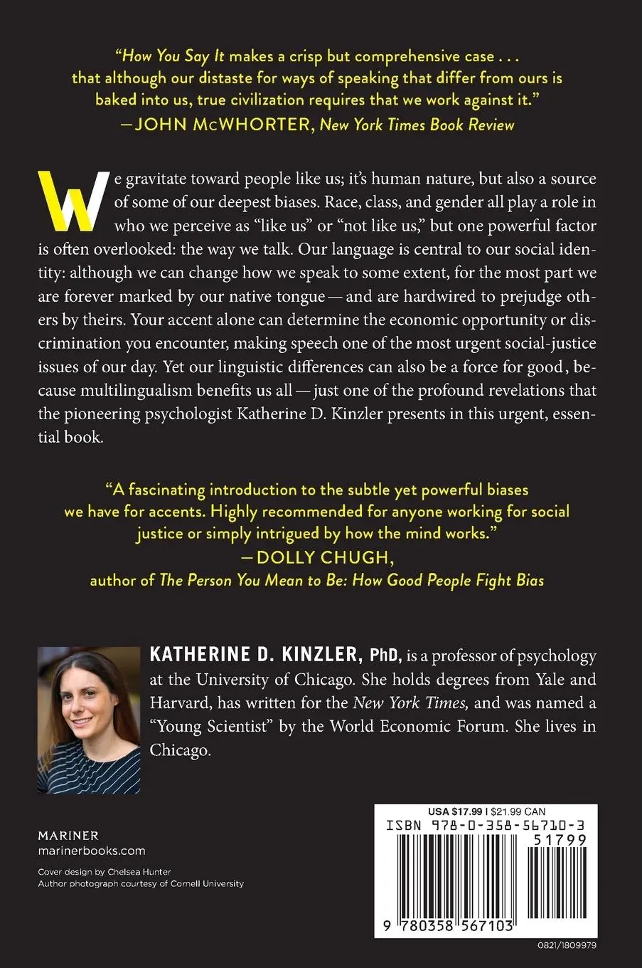 Rückseite: 9780358567103 | How You Say It | Katherine D Kinzler | Taschenbuch | Englisch | 2021