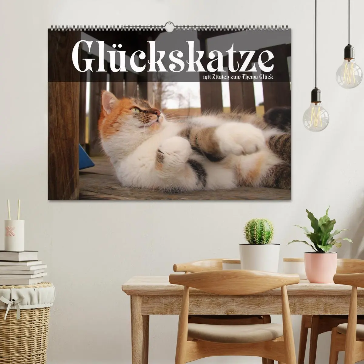 Bild: 9783516117103 | Glückskatze - Mit Zitaten zum Thema Glück (Wandkalender 2026 DIN A2...